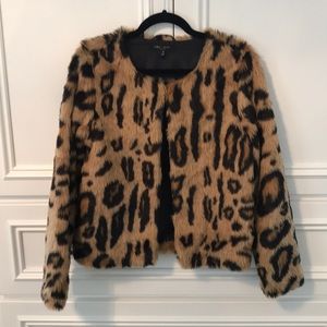 Faux fur Leopard print jacket